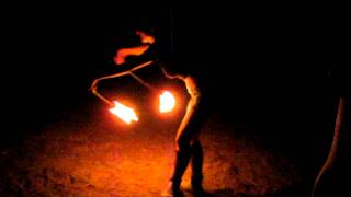 preview picture of video 'Fire dancing Nairi @ Hobo Campground'