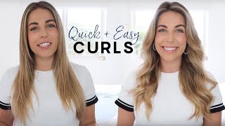 How to curl your hair (if your curls won't stay) ~ My quick + easy routine for longer lasting curls