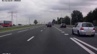 preview picture of video 'Rijswijk to Utrecht by highway 3 Sep 2013 16:00'