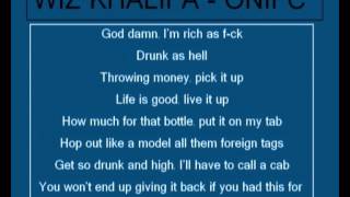 Wiz Khalifa - O.N.I.F.C Lyrics