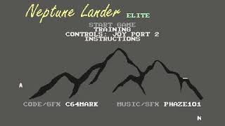 COMMODORE 64 = NEPTUNE LANDER ELITE = NEW VERSION GAME 2020 (work finished)