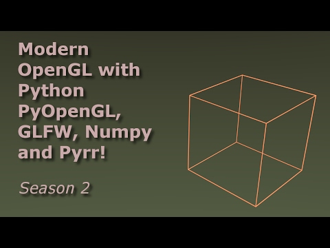 Python OpenGL and PyOpenGL - s02e08 - camera system p4 - testing