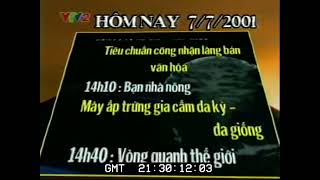 VTV2 - Mở sóng GTCT kênh (10h00 07/07/2001) (g