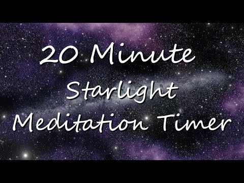 20 Minutes Starlight Meditation Timer: Calming Sounds for Sleep Improvement