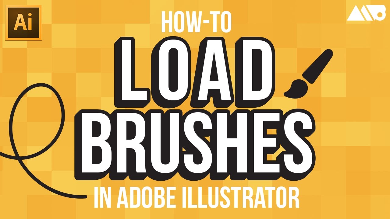 How to Load Brushes in Adobe Illustrator Tutorial