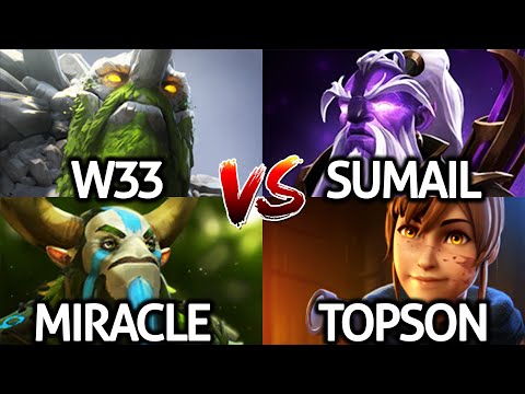 SUMAIL TOPSON VS W33 MIRACLE | All Star Game 11K Avg MMR Dota 2