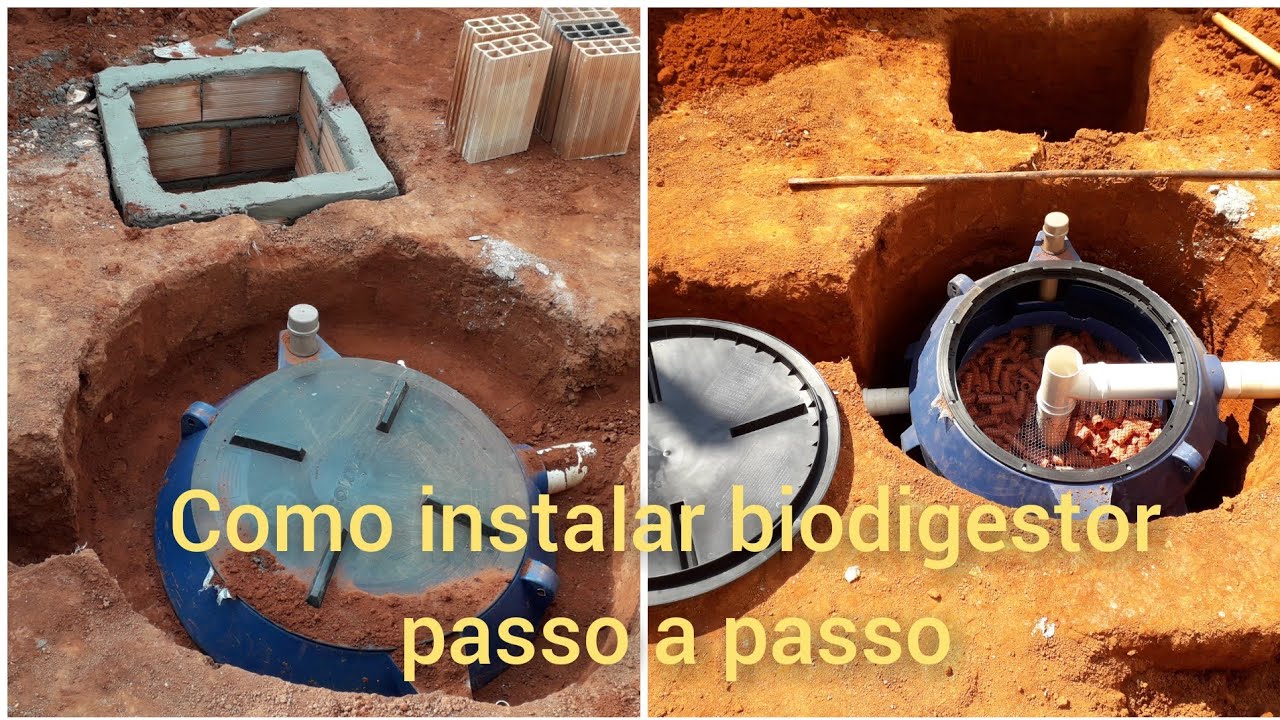 como instalar biodigestor, passo a passo