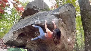 Video thumbnail of Sternum, V5. Stone Fort, LRC/Little Rock City