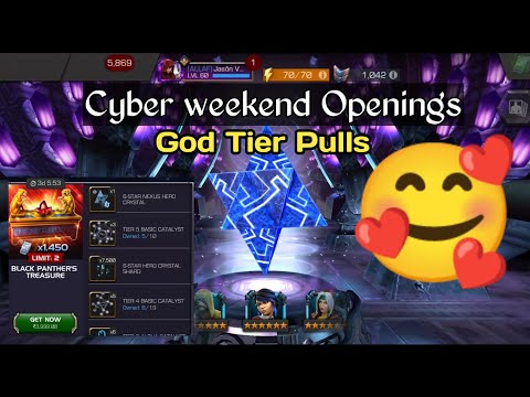 Cyber weekend Openings | some god Tier Pulls - Marvel Contest of Champions