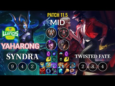 JAG Yaharong Syndra vs Twisted Fate Mid - KR Patch 11.5