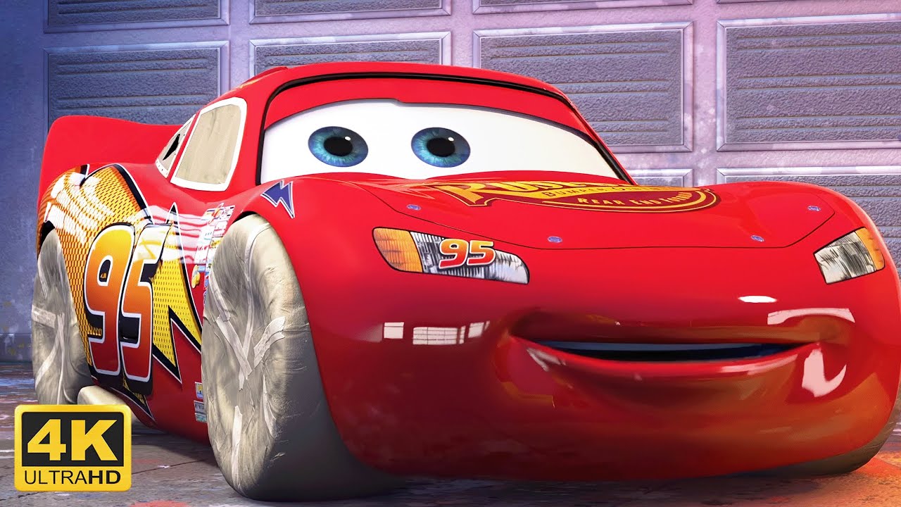 Lightning McQueen Gets a New Paint Job Before the Big Race (Cars 2006) (Remastered 4K 60FPS)