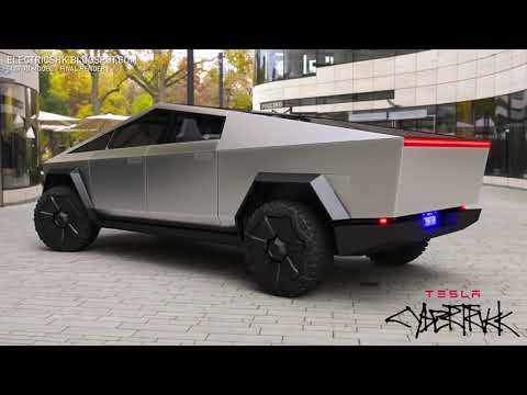 TESLA CYBERTRUCK - Rear View - CGI 3D