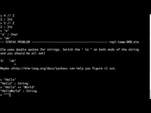 A brief introduction to Elm with installation instructions