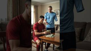 Haaland Fooled Ronaldo for Money! 🤣💰 #ronaldo #football #shorts #haaland #funny