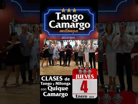 CLASES de Tango y Milonga con @QuiqueCamargo  de 13:30 a 15 hs en El Beso │ Jueves  4-1-2024