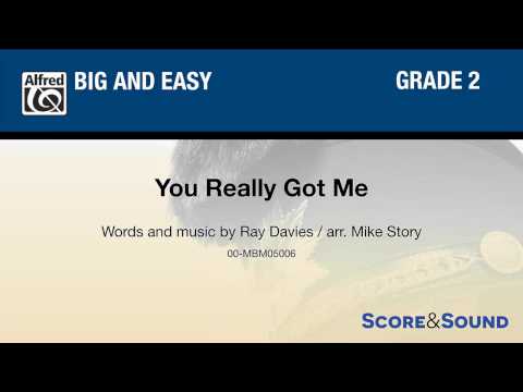 You Really Got Me, arr. Mike Story – Score & Sound