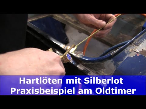 Brazing with silver solder / brass solder on a classic car / automobile | Ford Mustang