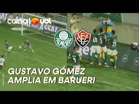 PALMEIRAS X VITÓRIA: GUSTAVO GÓMEZ AMPLIA PARA O VERDÃO EM BARUERI; VEJA O GOL