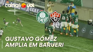 PALMEIRAS X VITÓRIA: GUSTAVO GÓMEZ AMPLIA PARA O VERDÃO EM BARUERI; VEJA O GOL