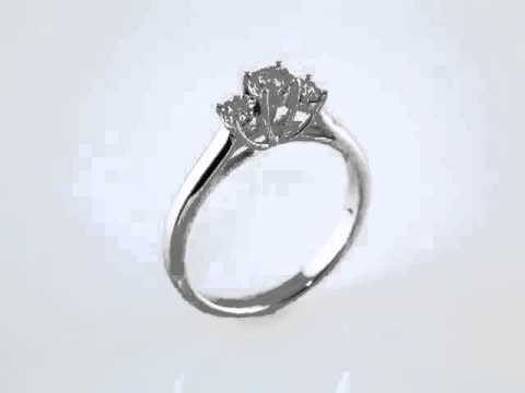 0.12 ct Diamond 3 Stone Ring - 379,00 Euro