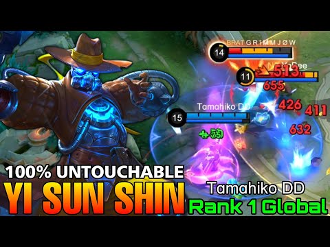 100% UNTOUCHABLE Yi Sun Shin Perfect Gameplay - Top 1 Global Yi Sun Shin by Tɑmɑhiko DD - MLBB