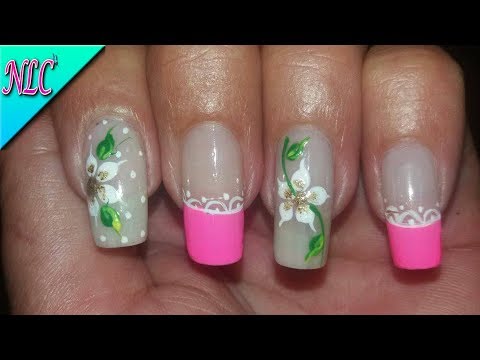 COMO HACER FLORES EN LAS UÑAS – COMO HACER FRANCÉS EN LAS UÑAS – FLOWERS NAIL ART – NLC