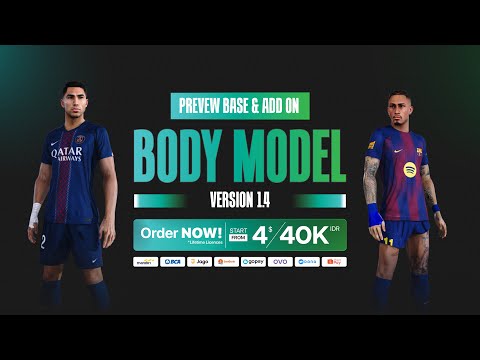 PREVIEW UPDATE V1.4 — BODY MODEL BASE & ADD-ON by PRDX