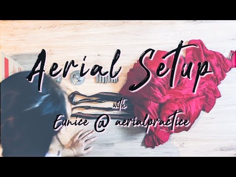 I Installed an Aerial Hammock Setup at Home | aerial practice