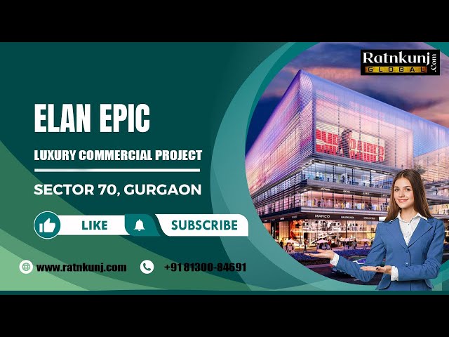 Commercial shop for sale size 460sqft Elan Epic Sector 70 Gurgaon 