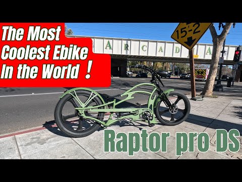 First Ride POV Review: Tracer Raptor Pro Electric Chopper Bike | 800W 48V Battery