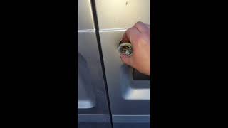 Ford Transit 2005 back door lock removal (Drilling)