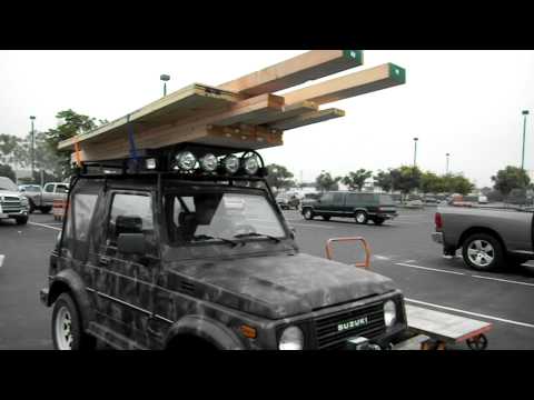 Suzuki Samurai with a Heavy Duty Safari Rack
