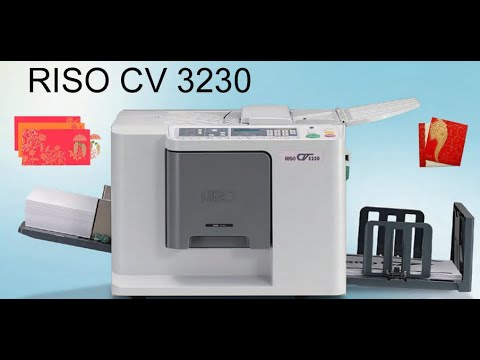 How to use riso cv 3230 and problam solv#riso cv 3230