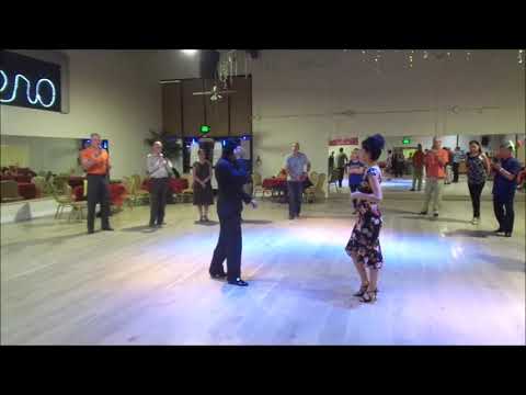 Argentine Tango Figure with Sacada Gancho Claudia Cortes & Martu Salem tangonation.com   10/24/2019