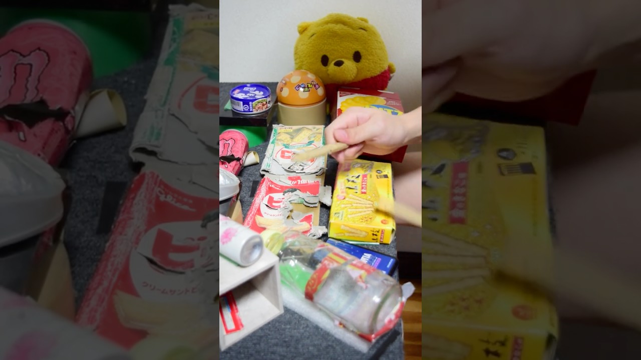 「爆裂愛してる」を家にあったゴミで叩いてみた #ドラム