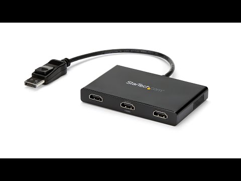 StarTech.com DP2HDMI2 vaizdo kabelio adapteris 0,21 m DisplayPort HDMI Juoda video