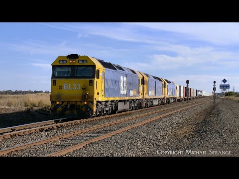 7902V Mildura Container Train At Gheringhap BL33 G525 G530 (19/6/2024) - PoathTV Australian Railways
