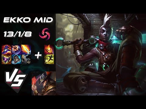 MID Ekko vs Twisted Fate - EU Challenger Patch 25.S1.4