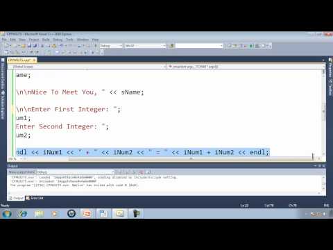 C++ Win32 Console Tutorial 5 - User Input With cin