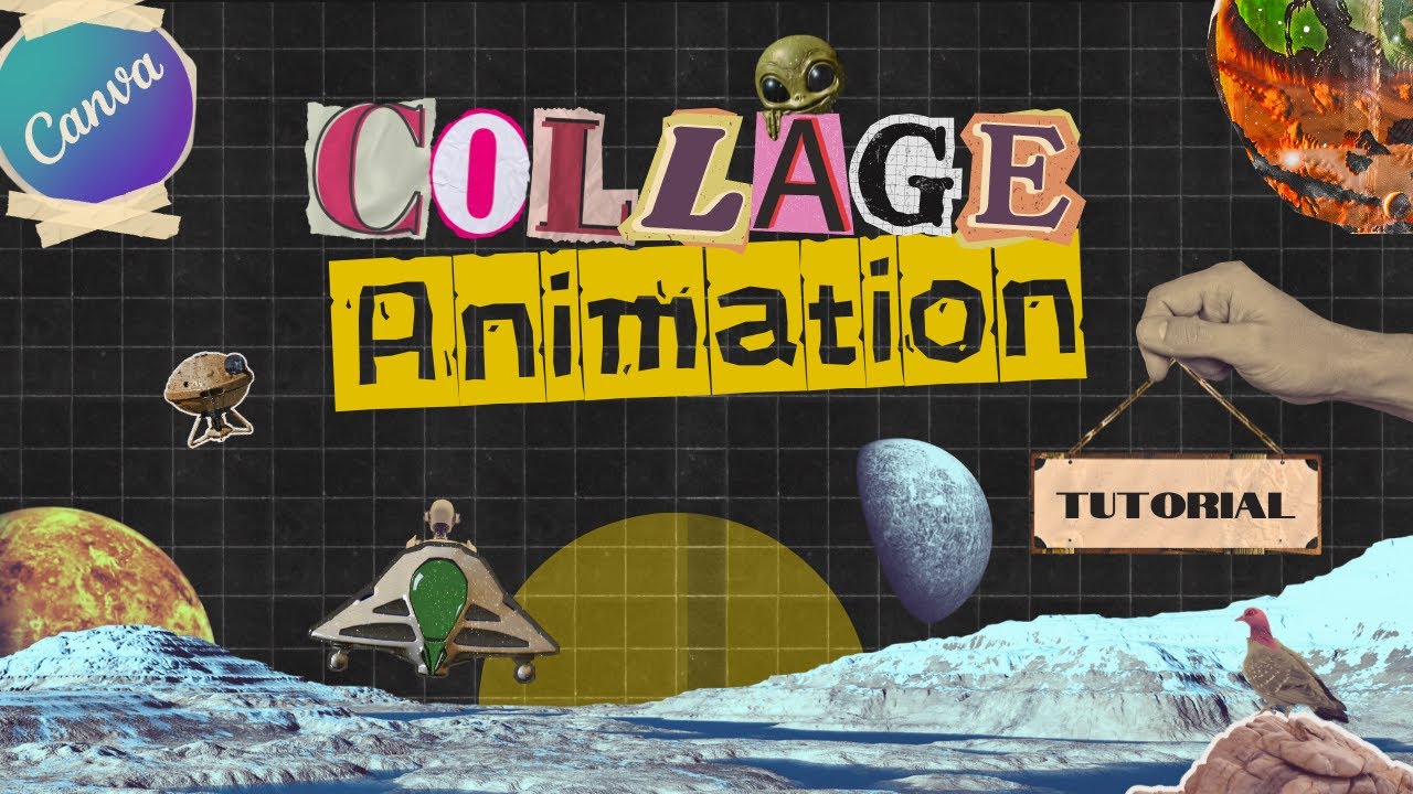 Collage Animation in CANVA | Stop Motion Tutorial