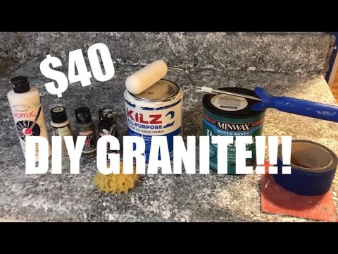 How To Paint Countertops To Look Like Granite | Under...
