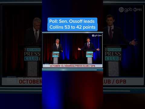 Sen. Ossoff leads Collins 53 to 42 points