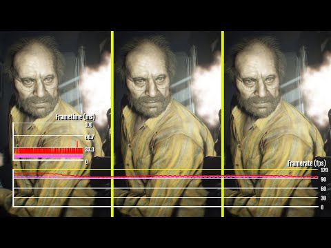 Resident Evil 7 PS5 All Display Modes Frame Rate Test
