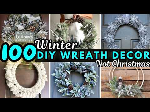 Creative! ❄️ DIY Winter WREATH Ideas 2025 For Front Door, Wall 🚪 Winter Decor Craft