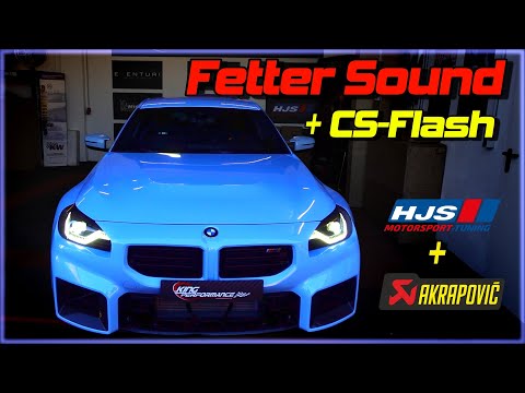 AKRAPOVIC ECE exhaust system, legal titanium + HJS ECE downpipes, legally compatible with BMW M2 ...