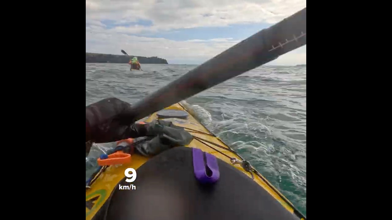 Crossing Motuihe channel #seakayaking #kayakers #kayaktrip #newzealand