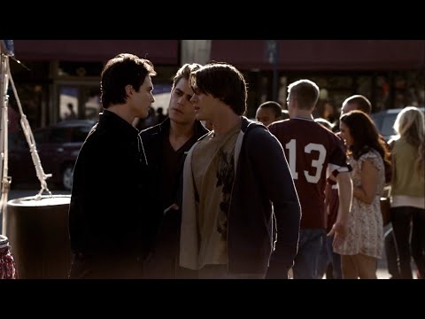 TVD 1x22 - Damon scolds Jeremy for being rude to Elena | Delena Scenes HD