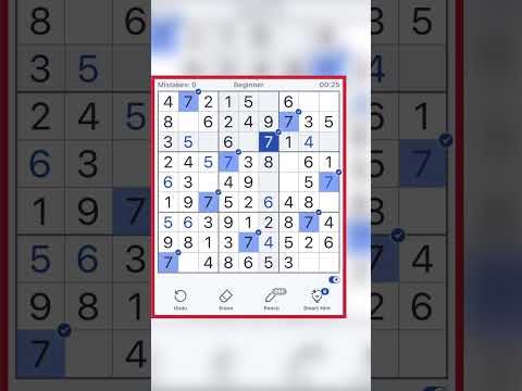 Solve sudoku for beginner #shorts #sudoku
