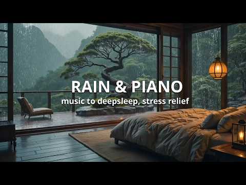 (No Ads) Healing Sleep Music with Rain and Piano – Deep Relaxation for Stress and Anxiety