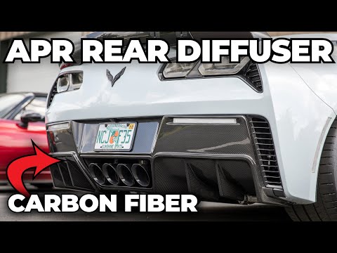 C7 Corvette Gets A Carbon Fiber APR Rear Diffuser!